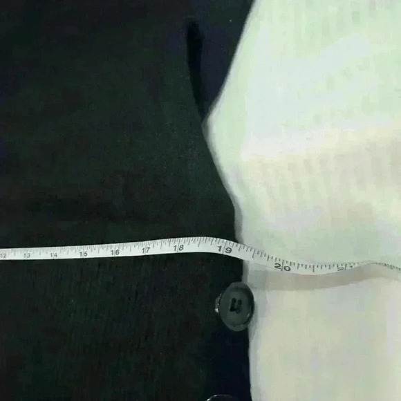 Dillard’s Say What sweater vest black size XL ribbed hem buttons casual office - Picture 7 of 7